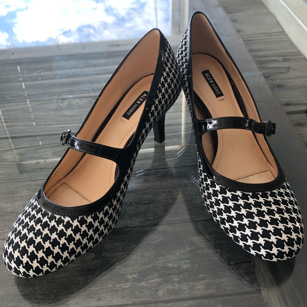 New Alex Marie Houndstooth Mary Janes